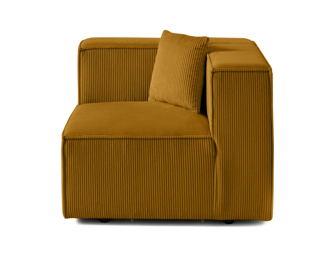 Module d'assise gauche en velours côtelé Arty
