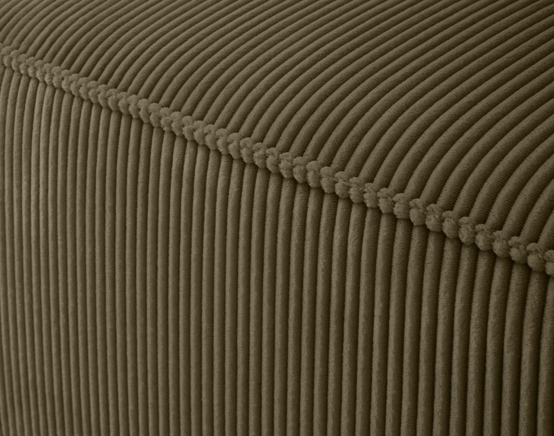 Module d'assise gauche en velours côtelé Arty