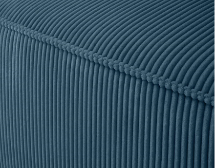 Module d'assise gauche en velours côtelé Arty