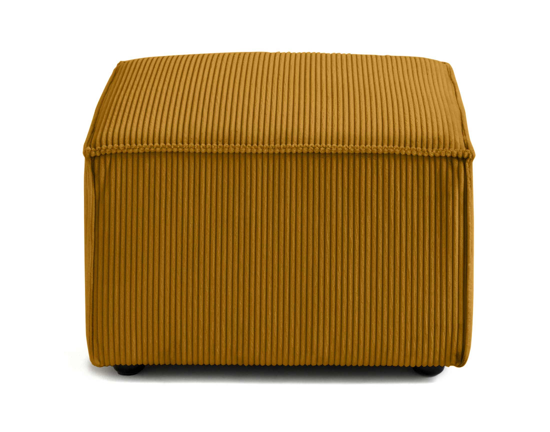Pouf d'appoint en velours côtelé Arty