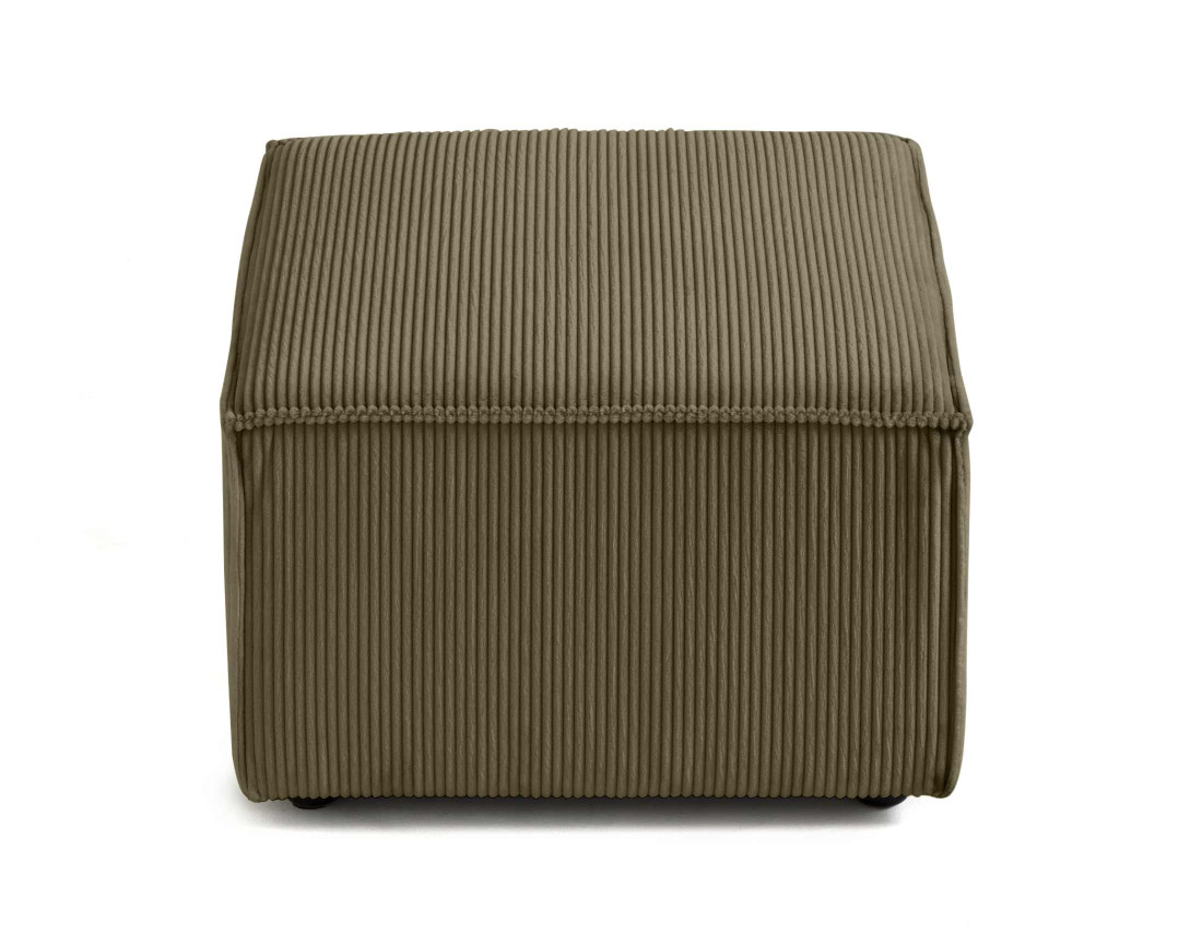 Pouf d'appoint en velours côtelé Arty