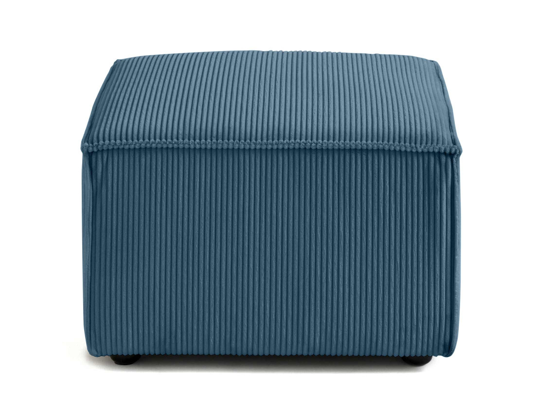 Pouf d'appoint en velours côtelé Arty