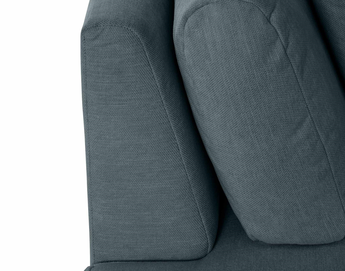 Canapé modulable d'angle droit 4 places en tissu texturé Santorini