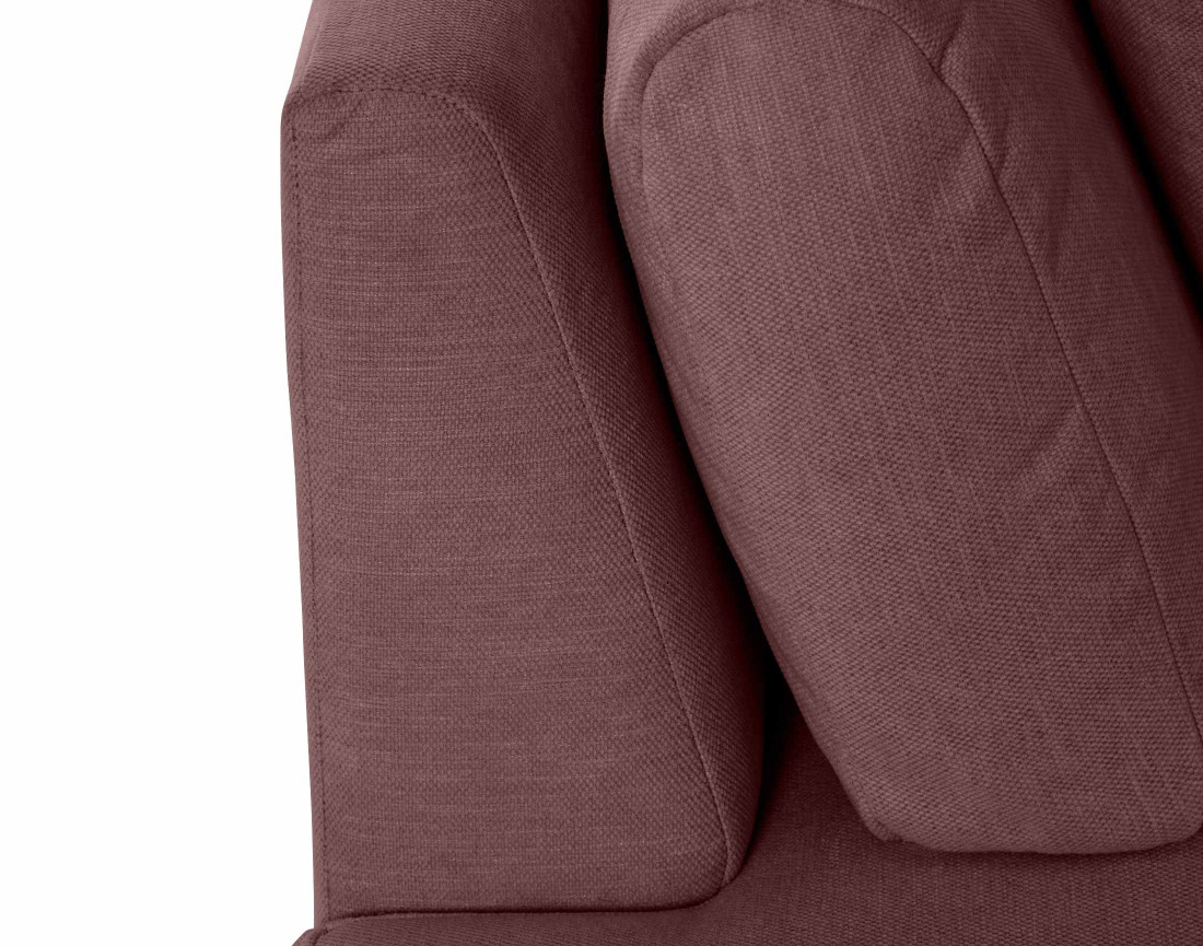 Canapé modulable d'angle droit 4 places en tissu texturé Santorini