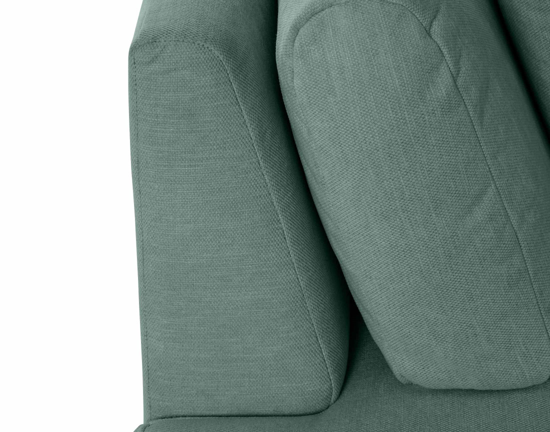 Canapé modulable d'angle droit 4 places en tissu texturé Santorini