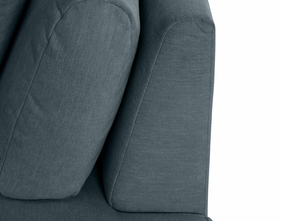 Canapé modulable d'angle gauche 4 places en tissu texturé Santorini