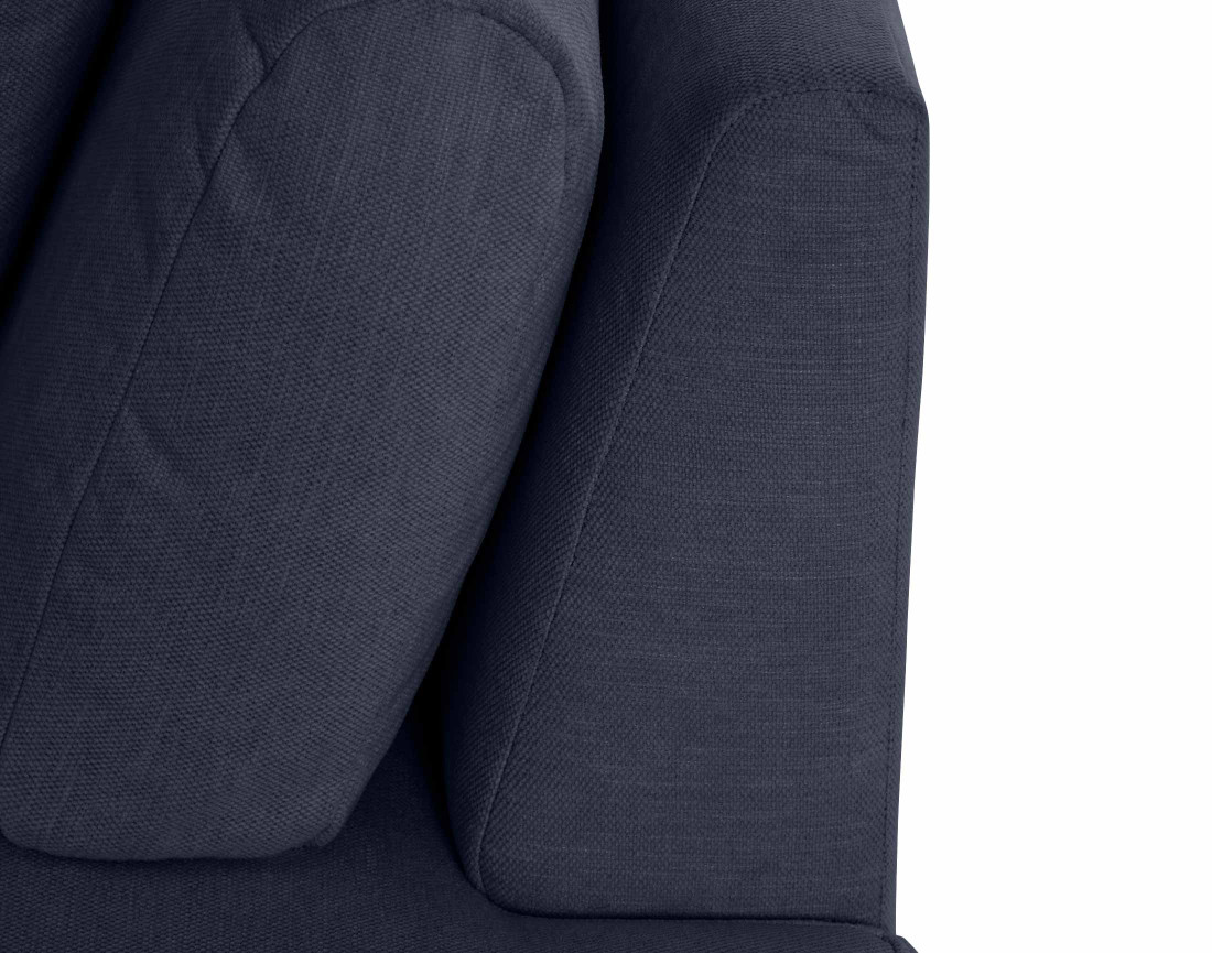 Canapé modulable d'angle gauche 5 places en tissu texturé Santorini