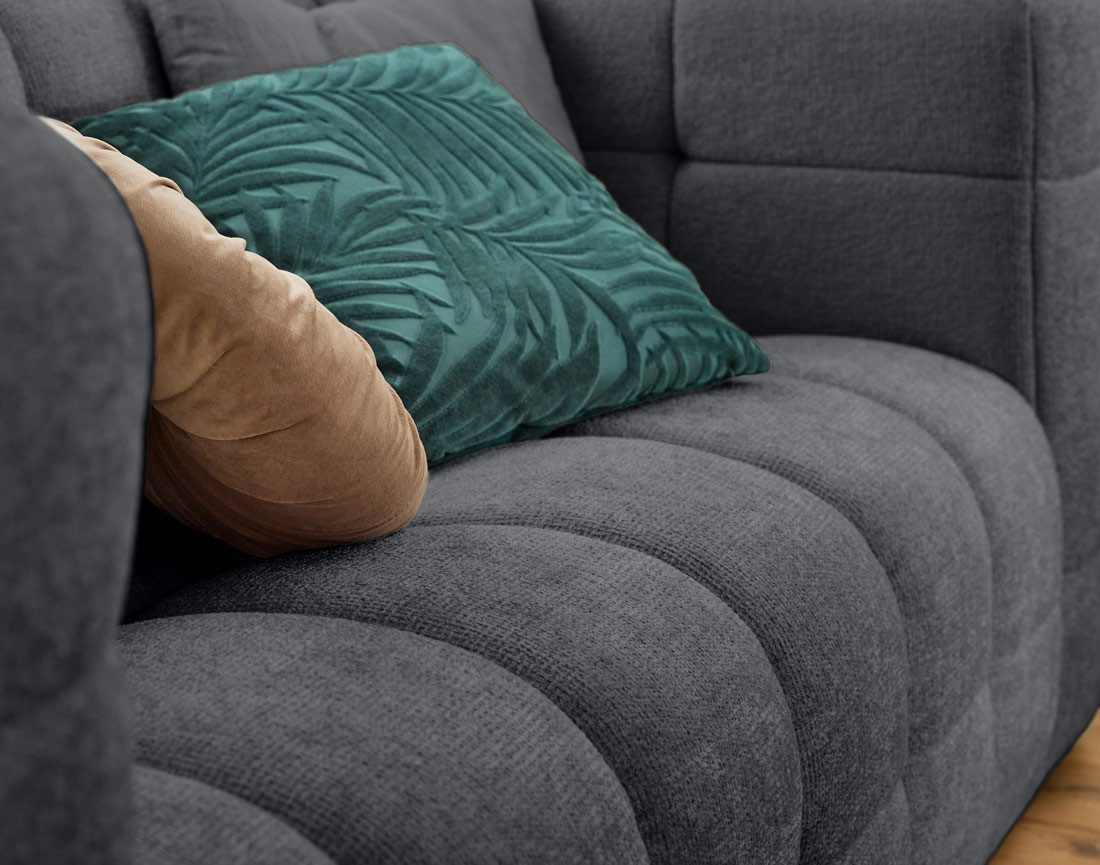 Canapé 3 places en tissu texturé Suzano