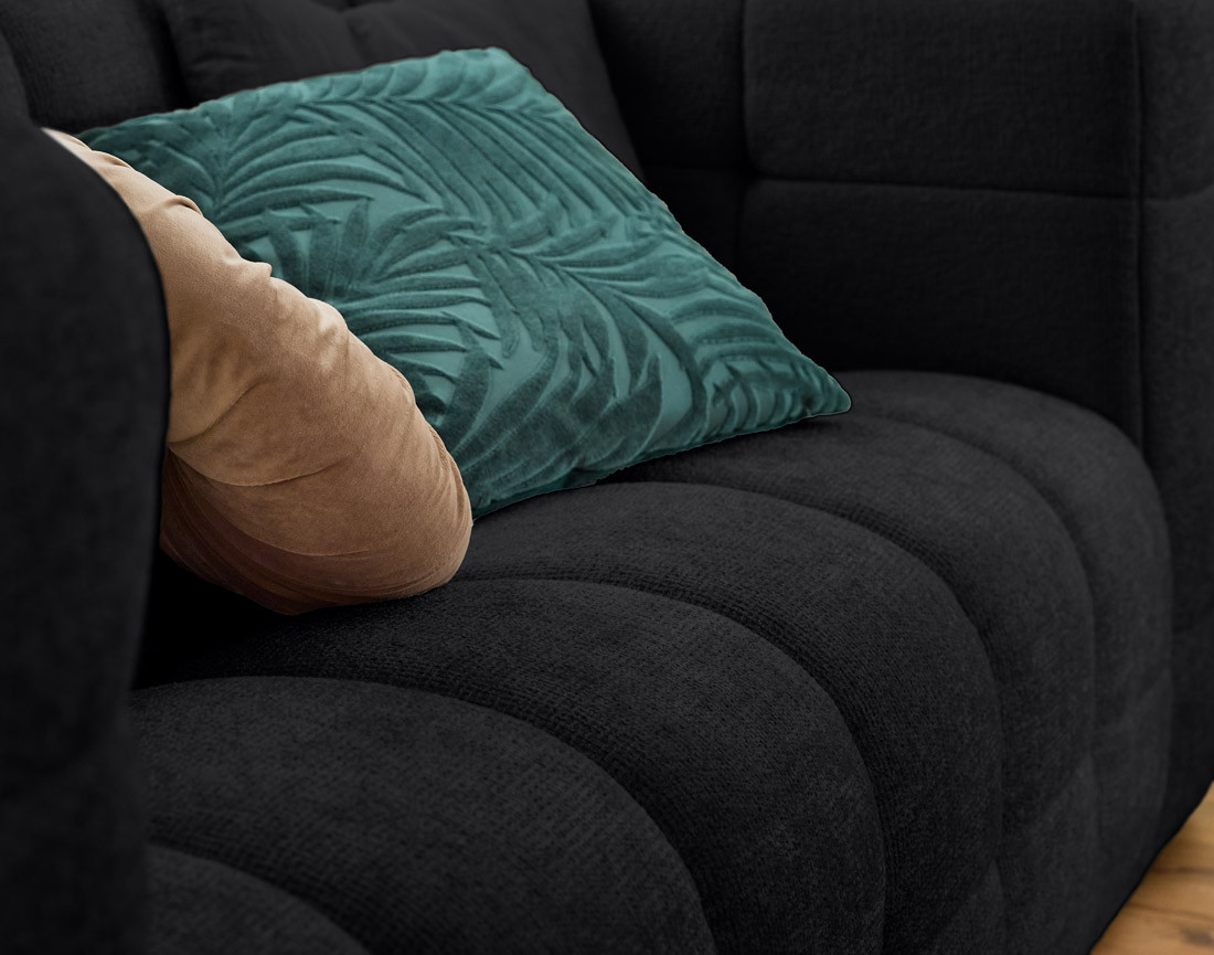 Canapé 3 places en tissu texturé Suzano