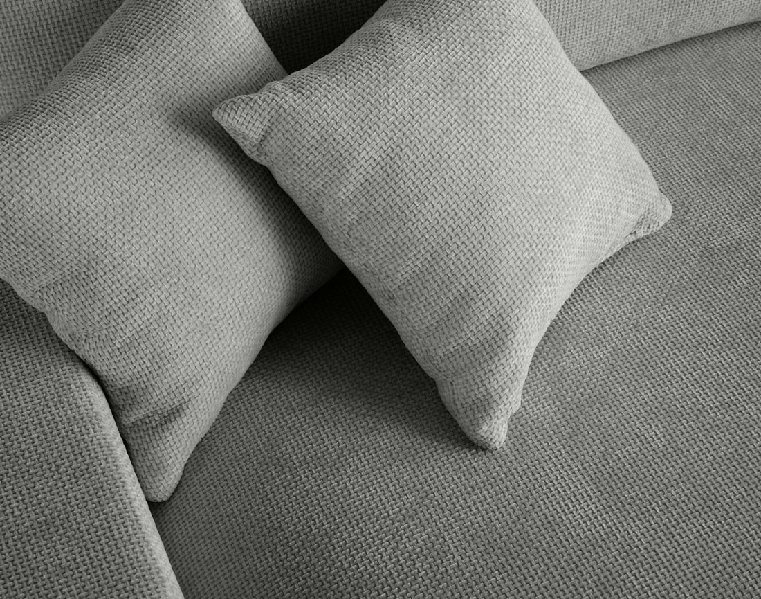 Canapé 3 places convertible avec coffre en velours texturé Pivoine