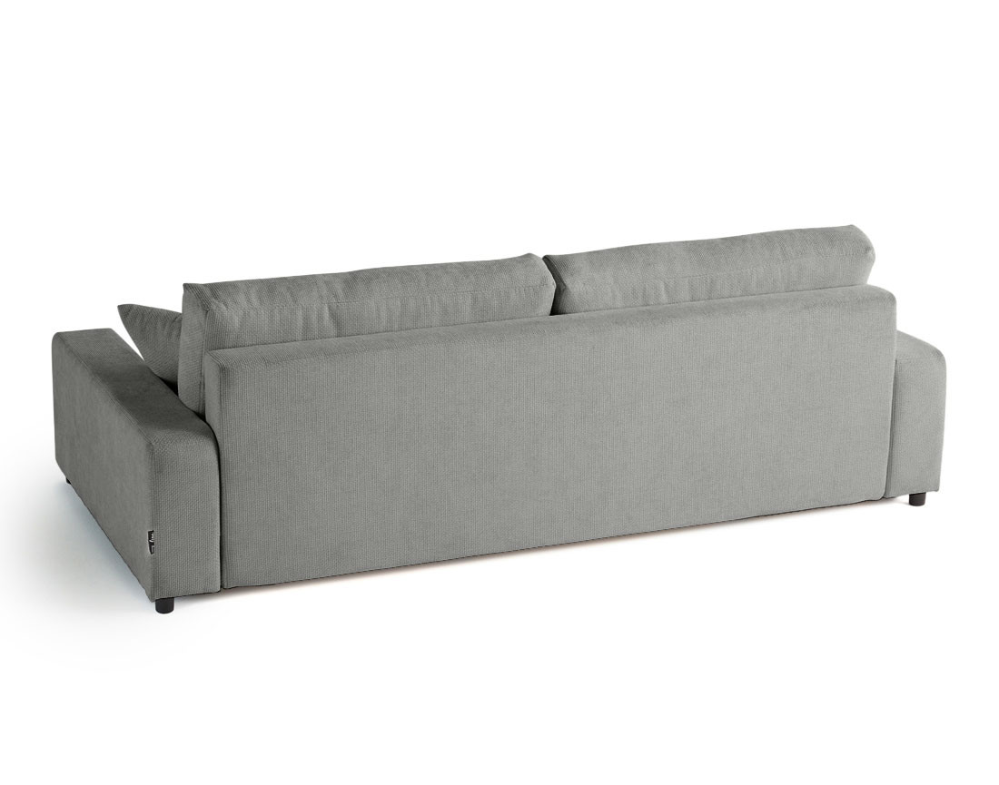 Canapé 3 places convertible avec coffre en velours texturé Pivoine