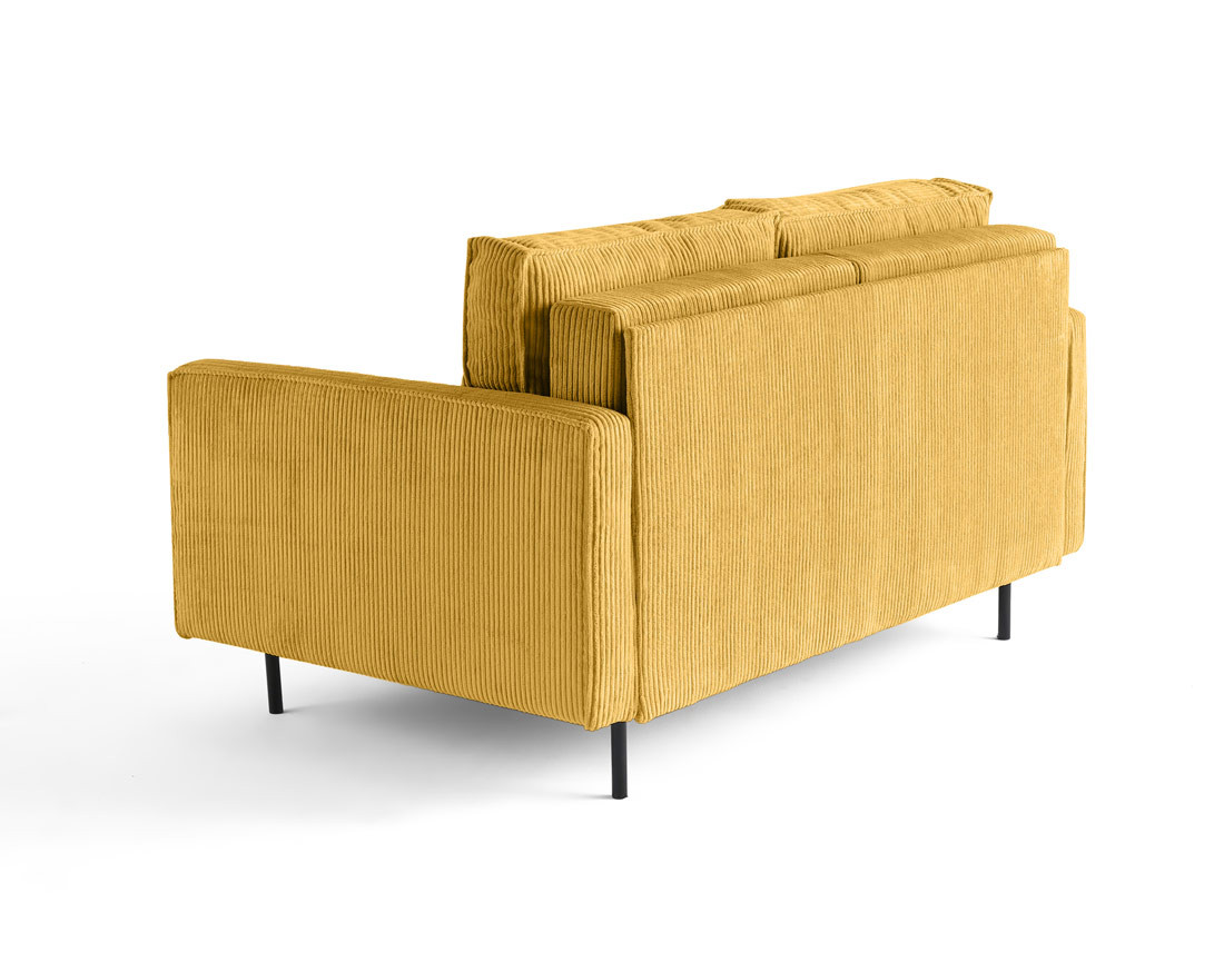 Canapé droit 2 places en velours côtelé Charlie