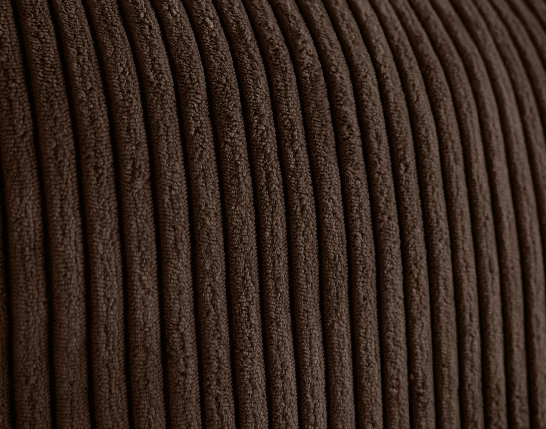 Fauteuil en velours côtelé avec pieds hauts Charlie