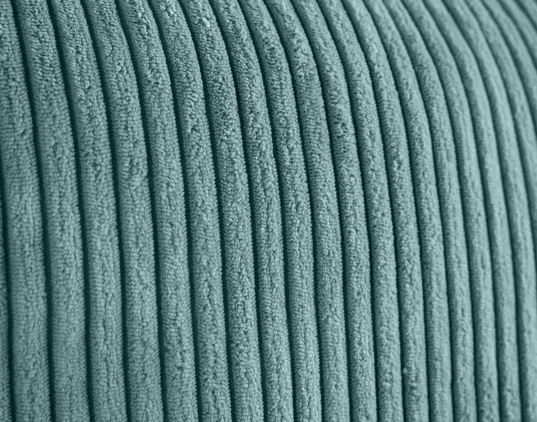 Fauteuil en velours côtelé avec pieds hauts Charlie