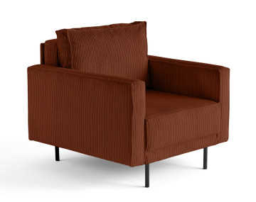 Fauteuil en velours côtelé...
