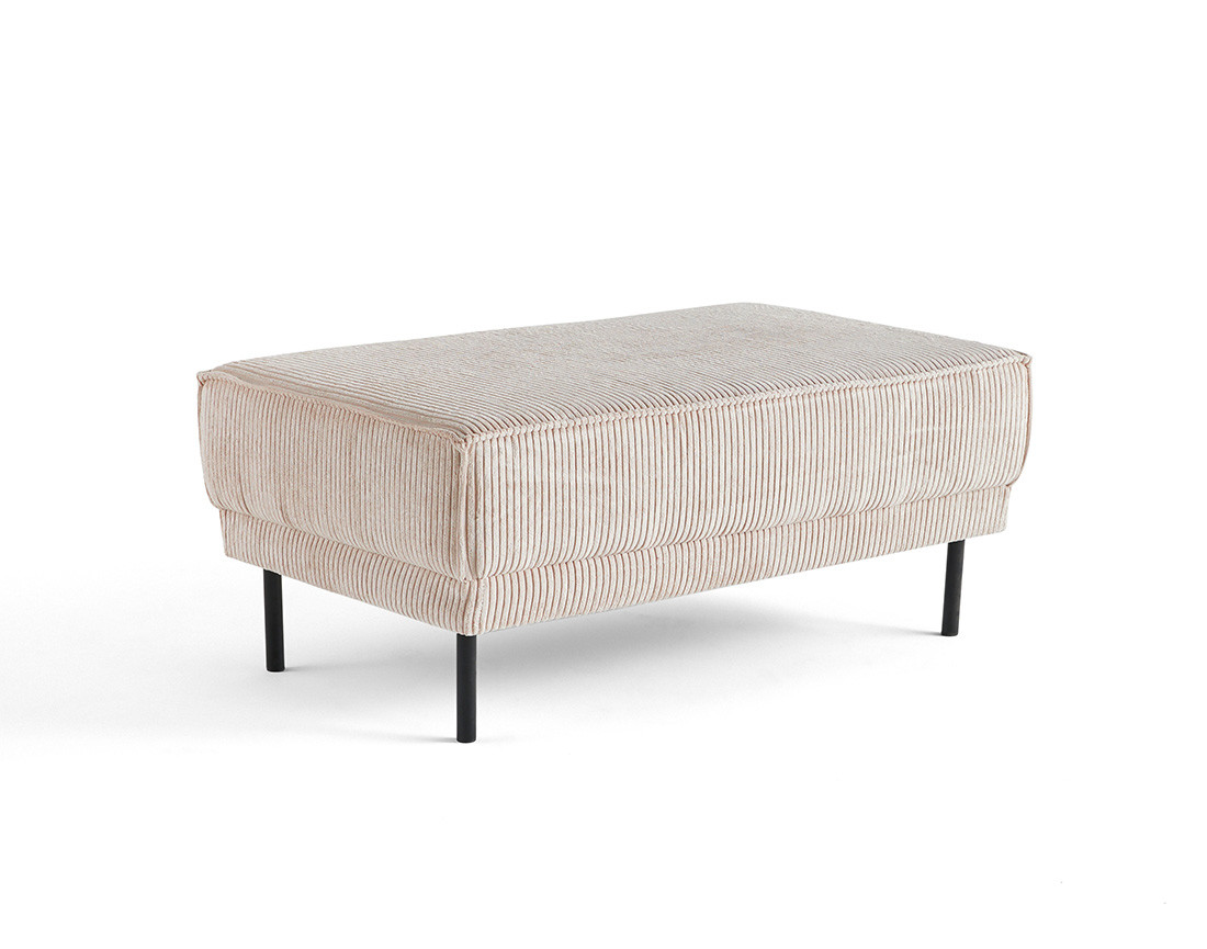 Pouf en velours côtelé avec...