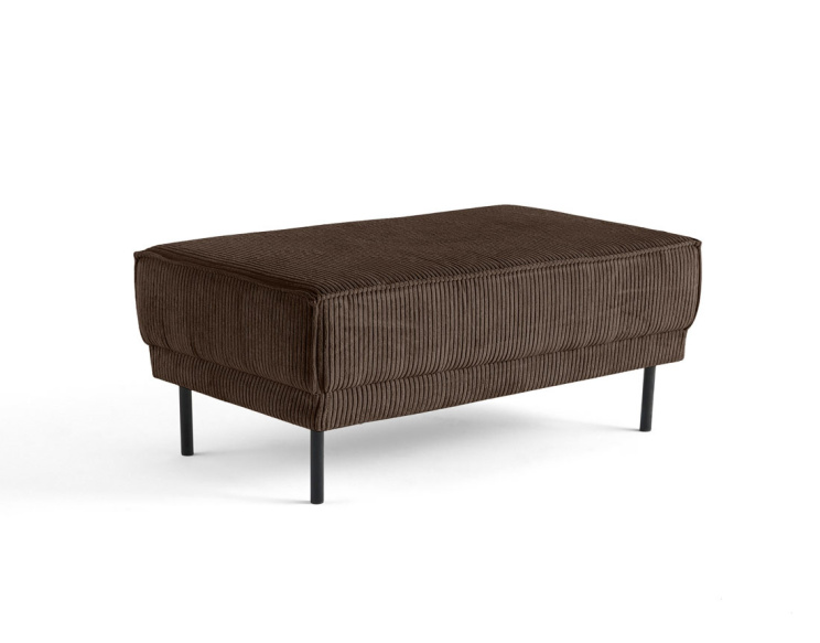 Pouf en velours côtelé avec...