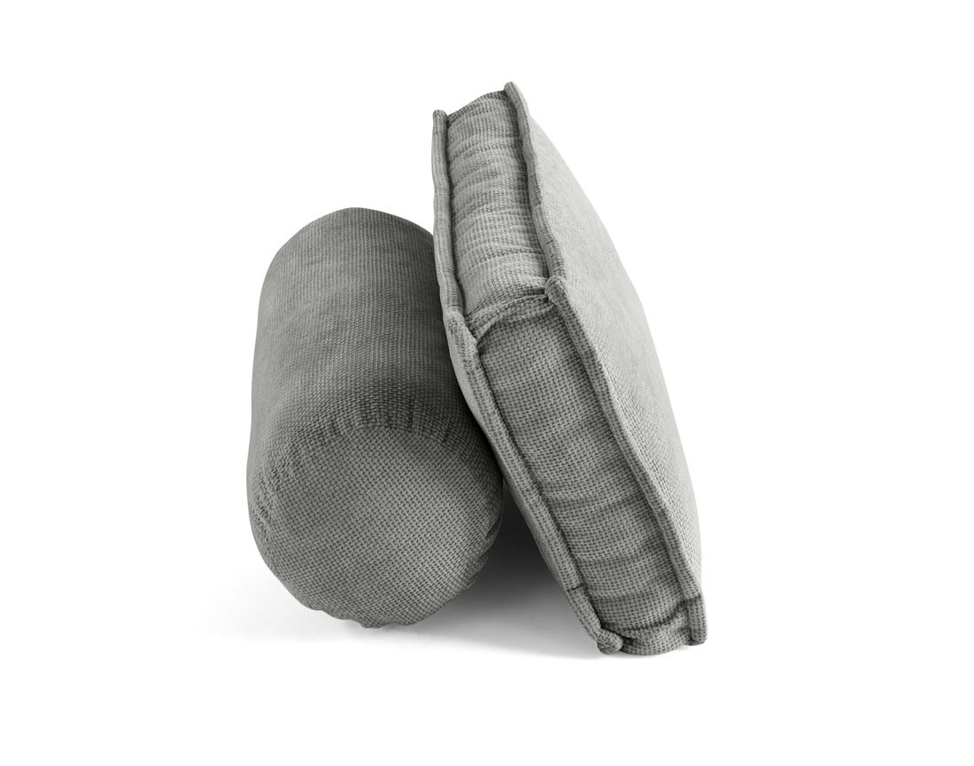 Lot de deux coussins de dossier en velours texturé Marisol