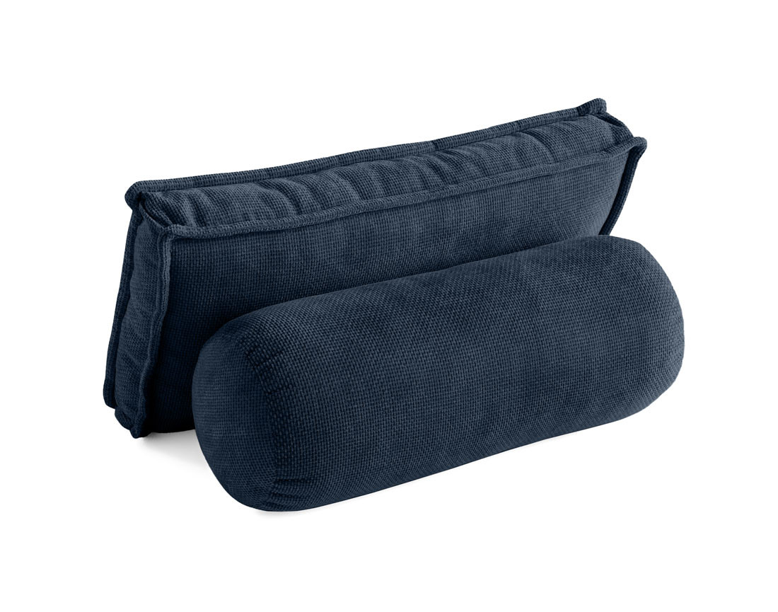 Lot de deux coussins de dossier en velours texturé Marisol