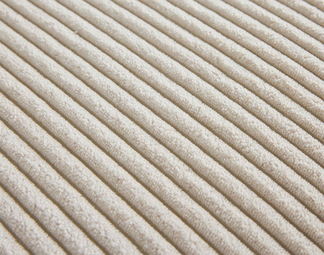 Pouf modulable en velours côtelé Garance