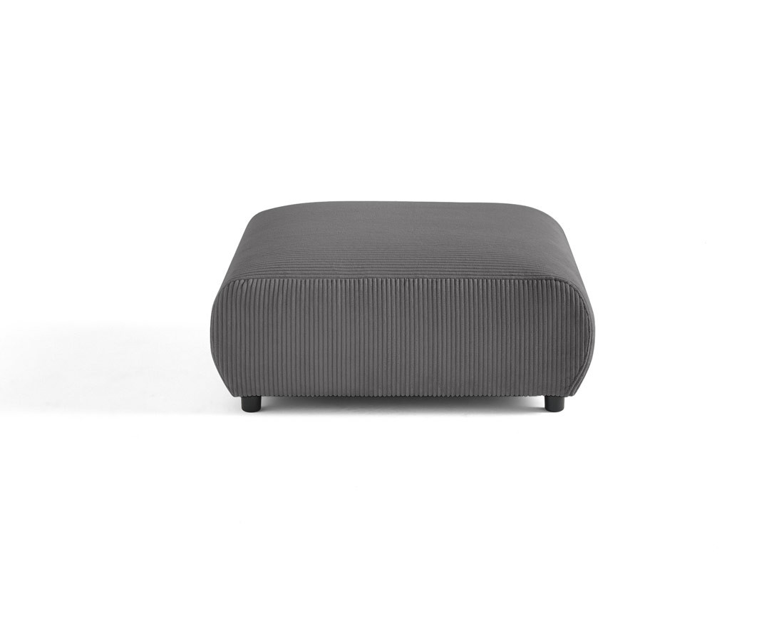Pouf modulable en velours côtelé Garance