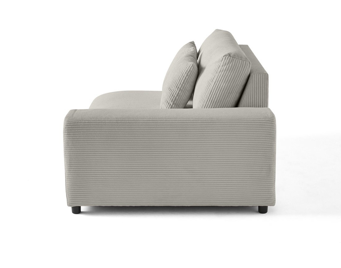 Module d'assise 2 places avec accoudoir droit en velours côtelé Garance