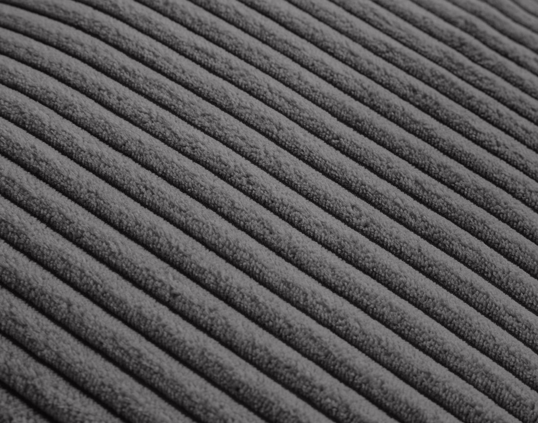 Module d'assise 2 places avec accoudoir gauche en velours côtelé Garance