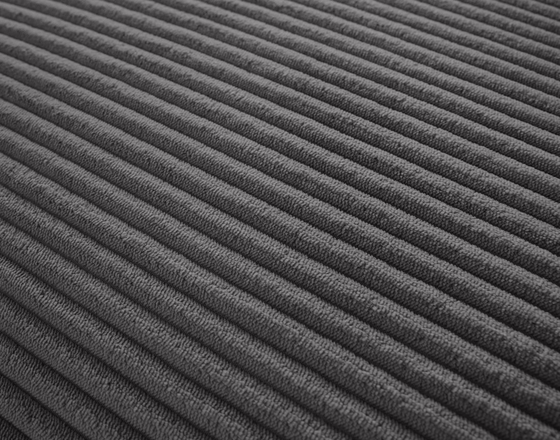 Module d'assise d'angle réversible en velours côtelé Garance