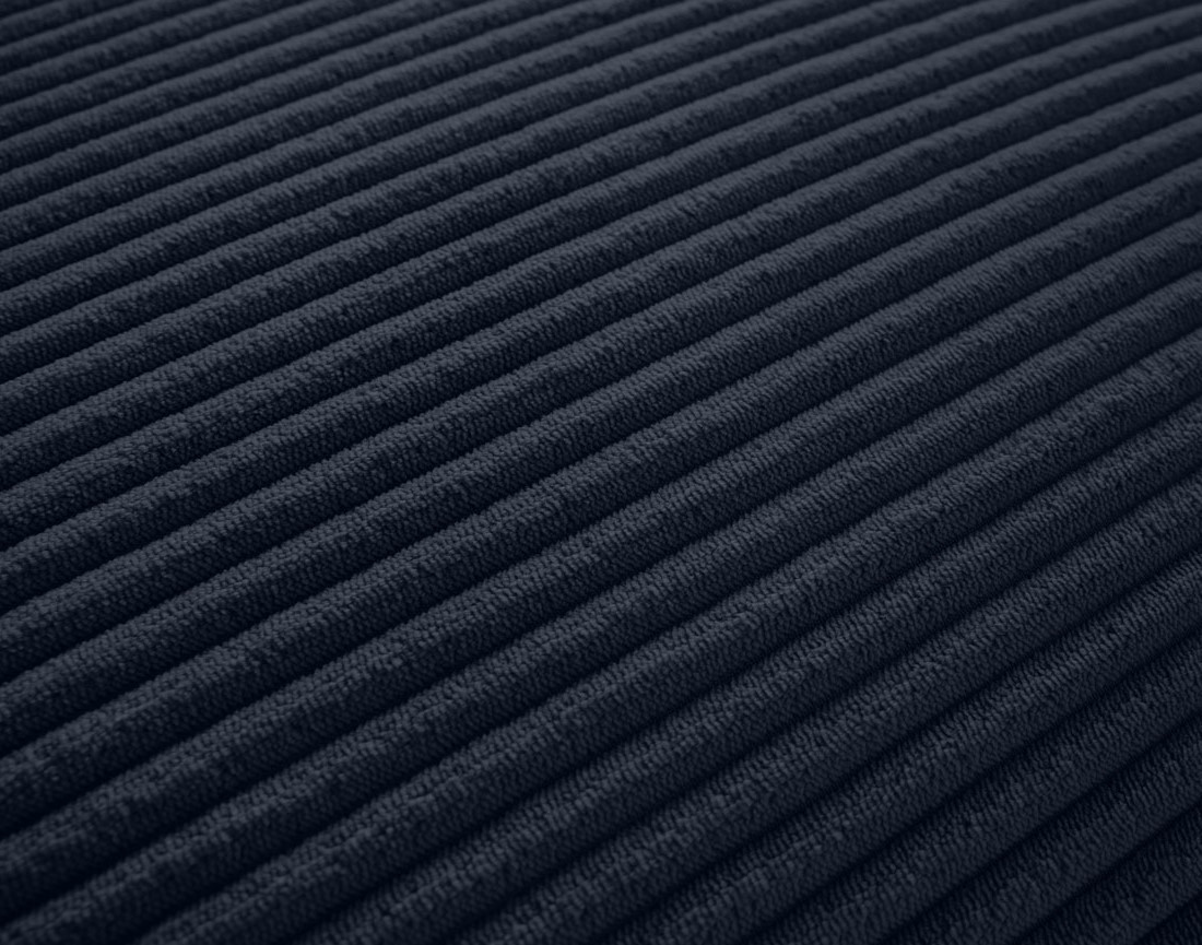 Canapé modulable d'angle gauche 6 places en velours côtelé Garance