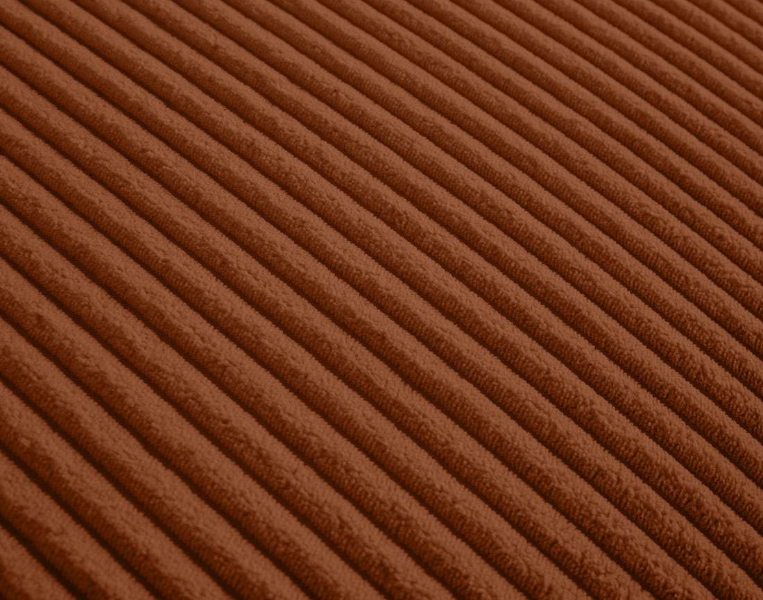 Canapé panoramique en U 7 places en velours côtelé Garance