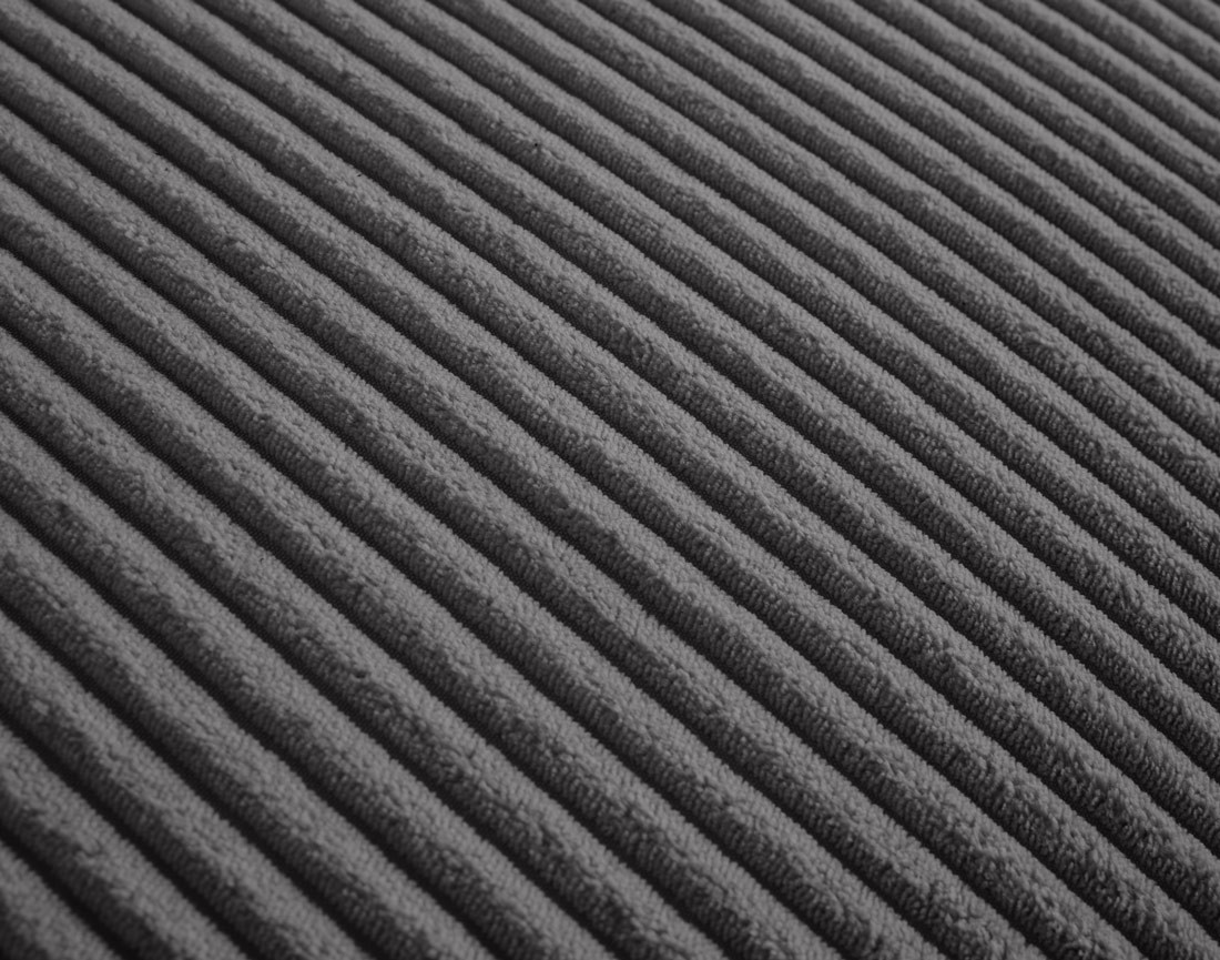 Canapé panoramique en U 7 places en velours côtelé Garance