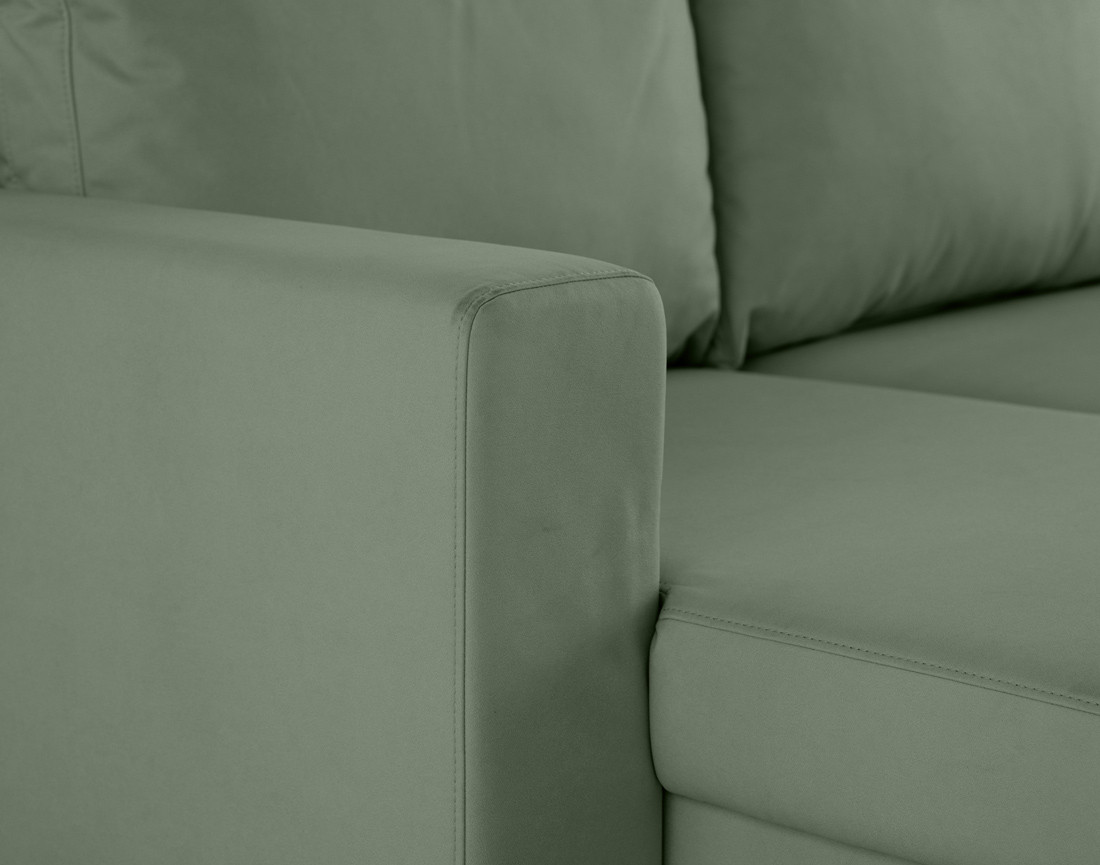 Canapé d'angle réversible 4 places convertible avec coffre en simili Nordic