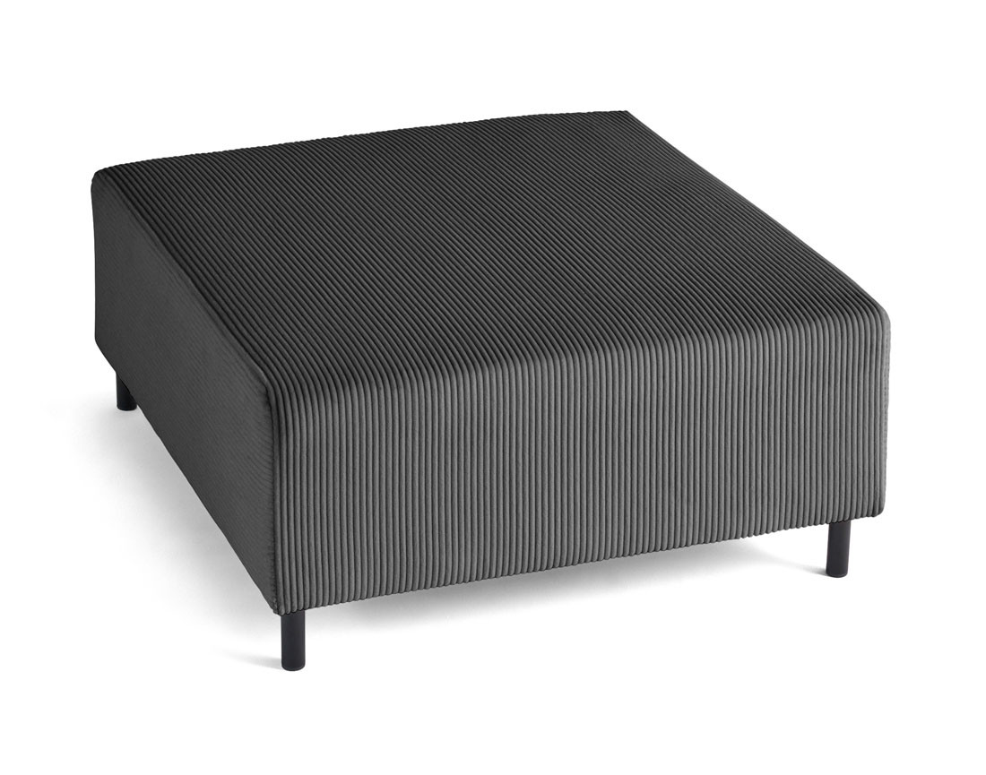 Pouf modulable en velours côtelé Edinburg