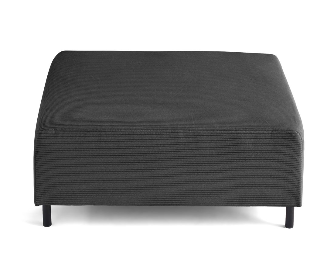 Pouf modulable en velours côtelé Edinburg