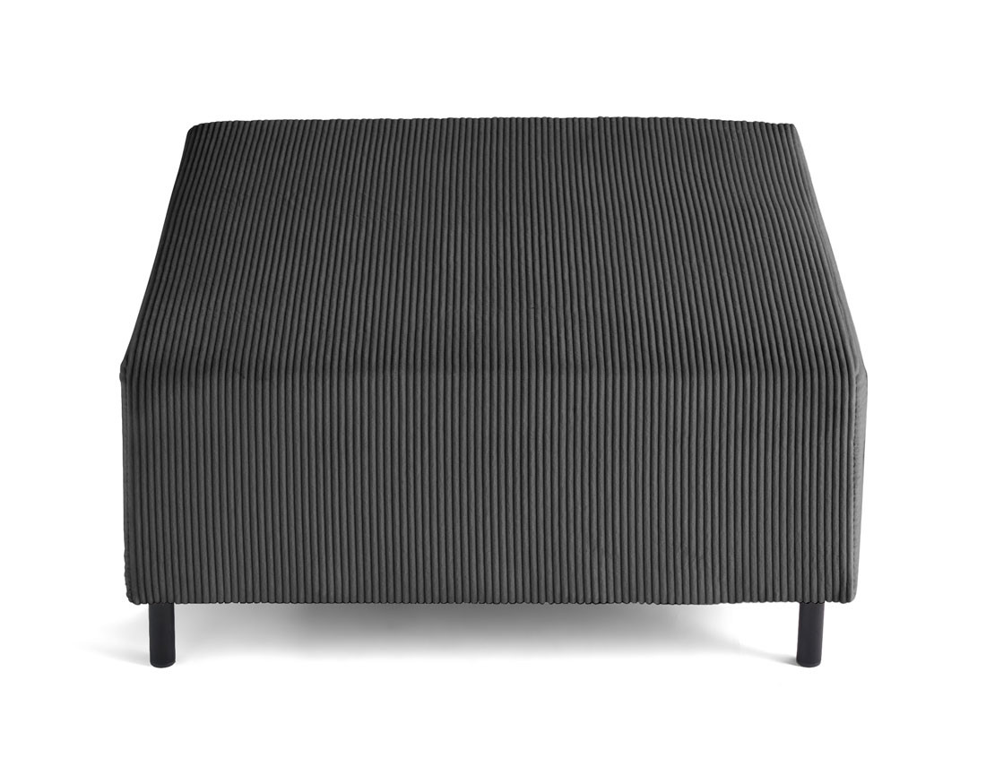 Pouf modulable en velours côtelé Edinburg