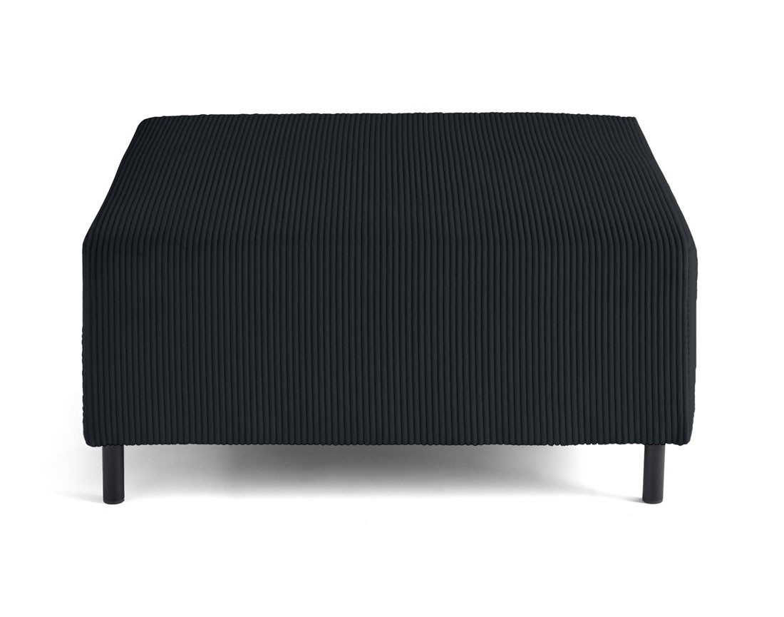 Pouf modulable en velours côtelé Edinburg