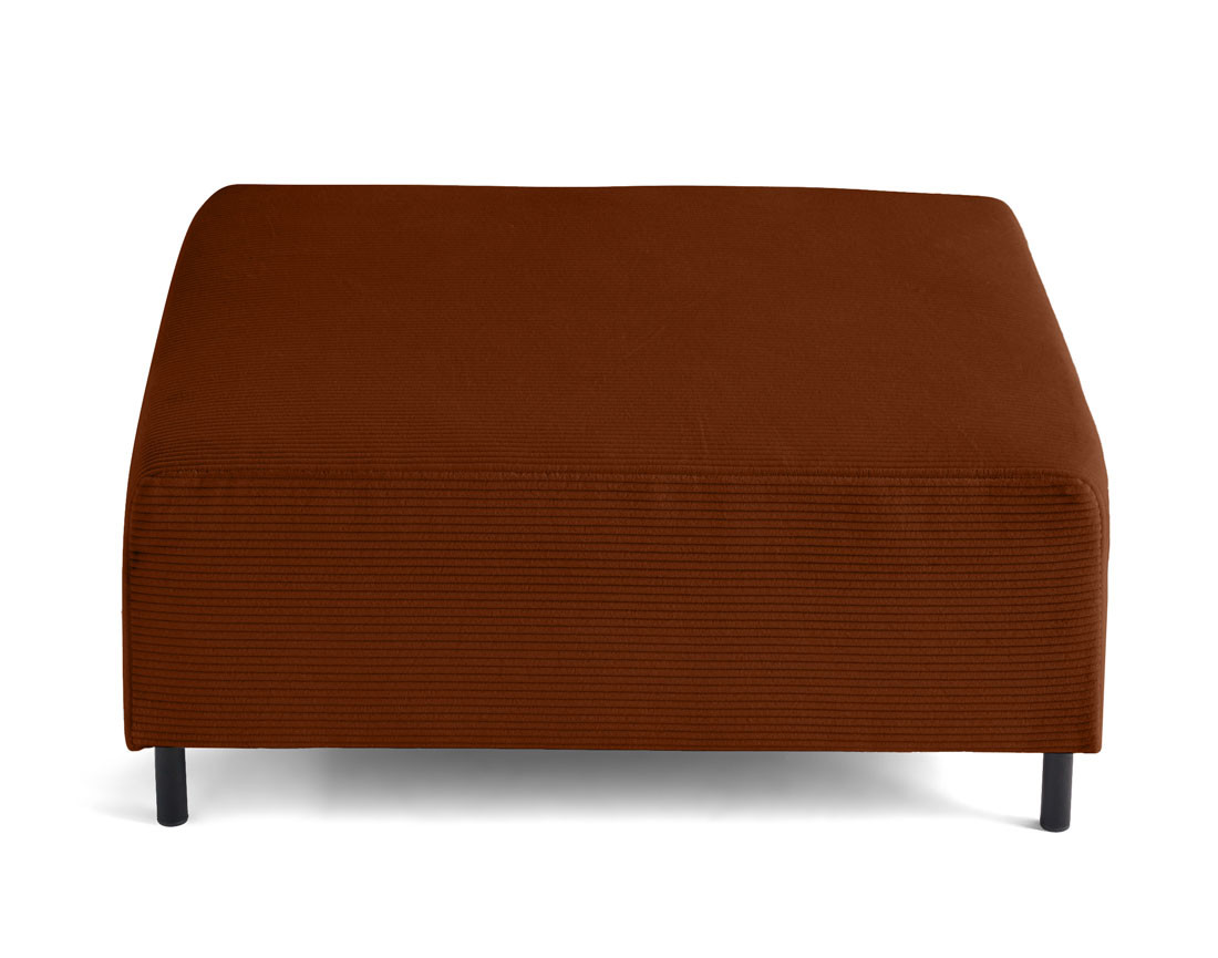 Pouf modulable en velours côtelé Edinburg