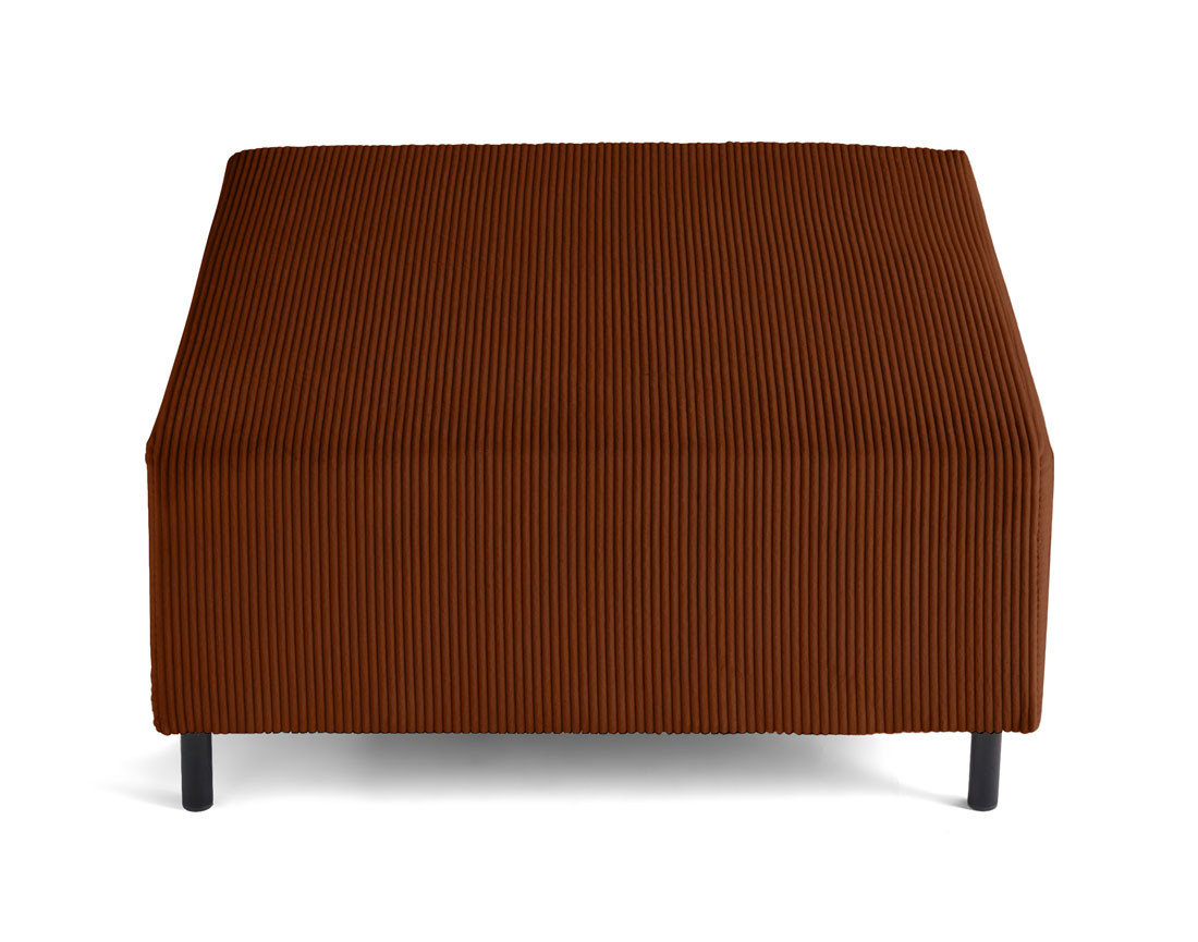 Pouf modulable en velours côtelé Edinburg