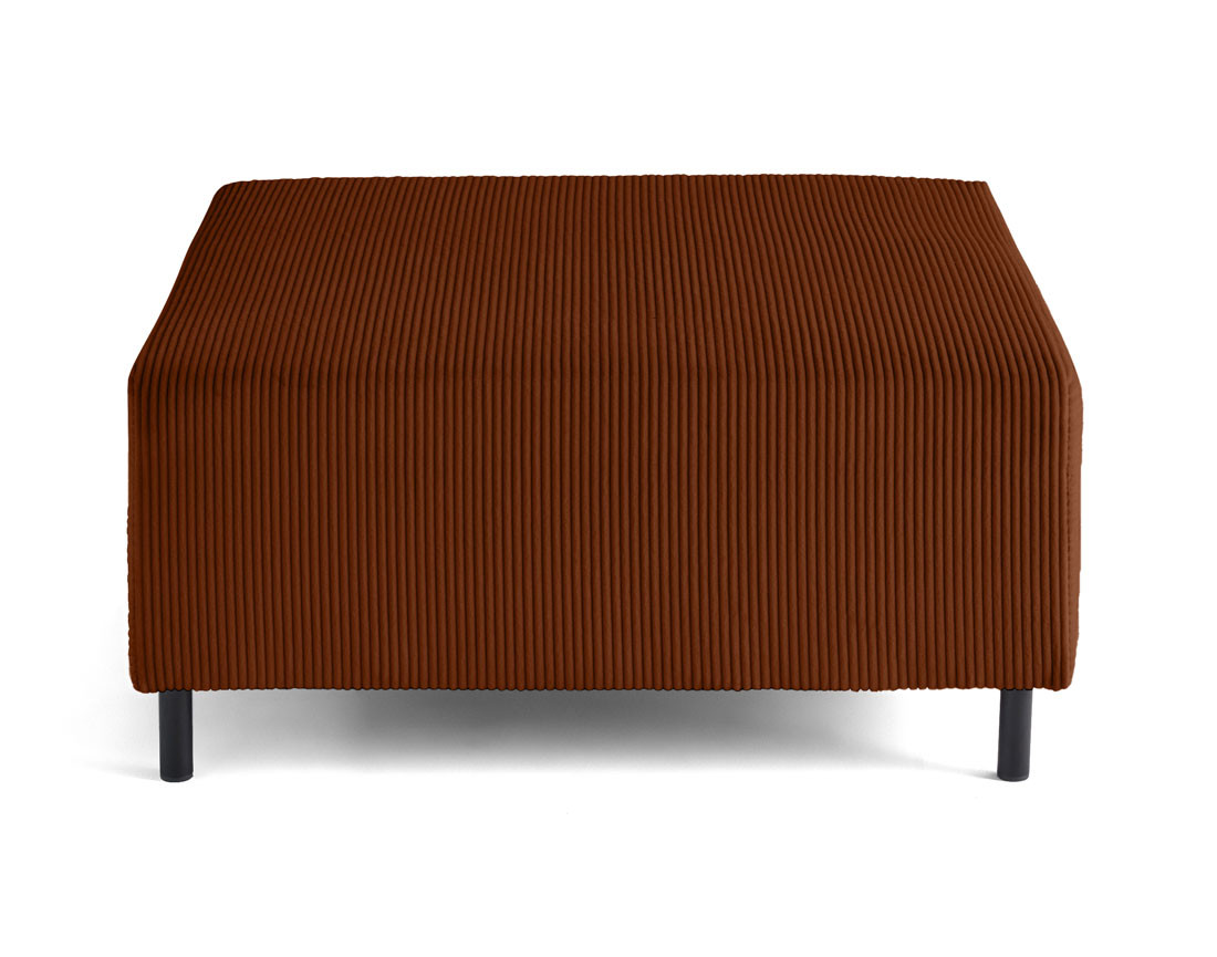 Pouf modulable en velours côtelé Edinburg