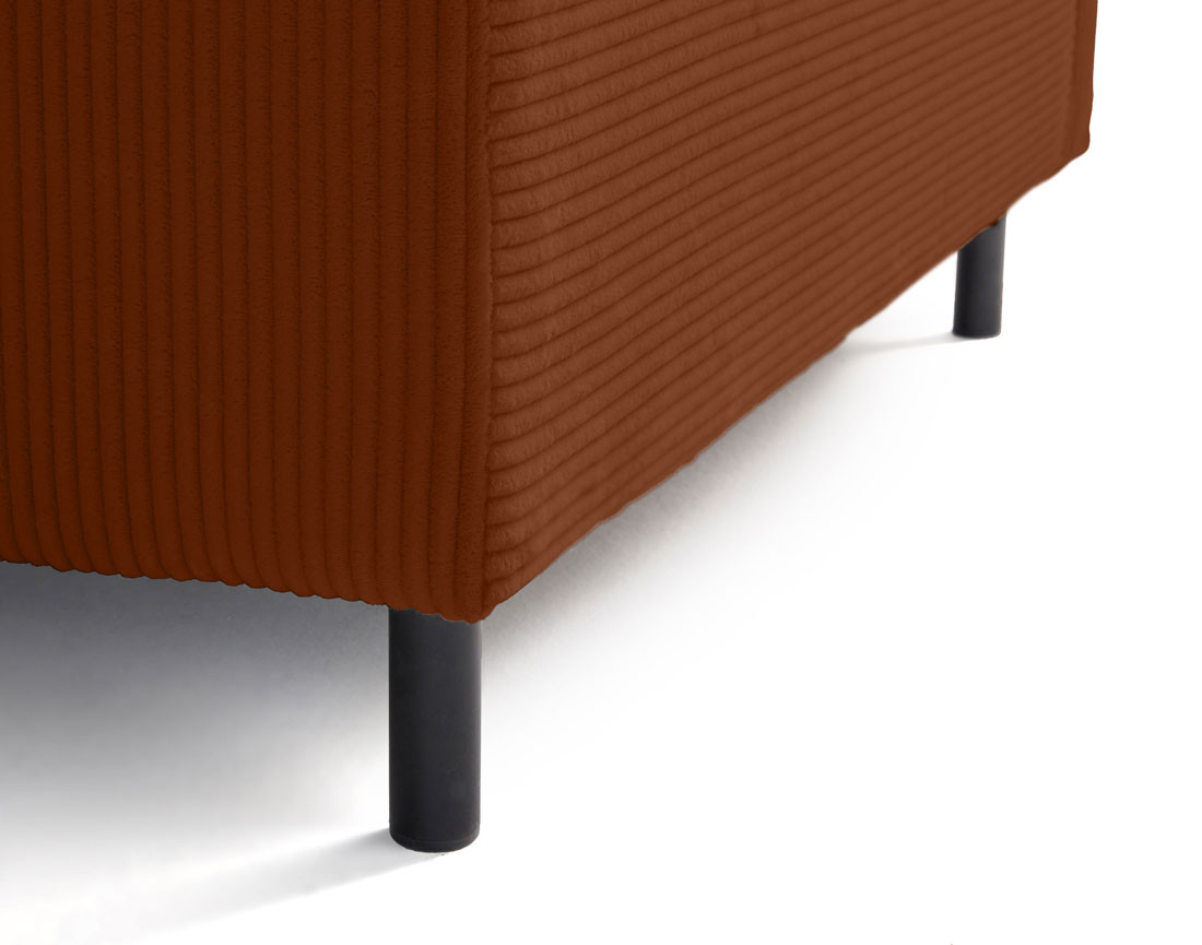 Pouf modulable en velours côtelé Edinburg