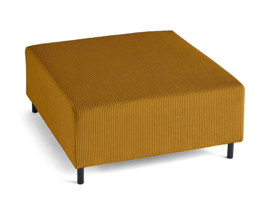 Pouf modulable en velours côtelé Edinburg