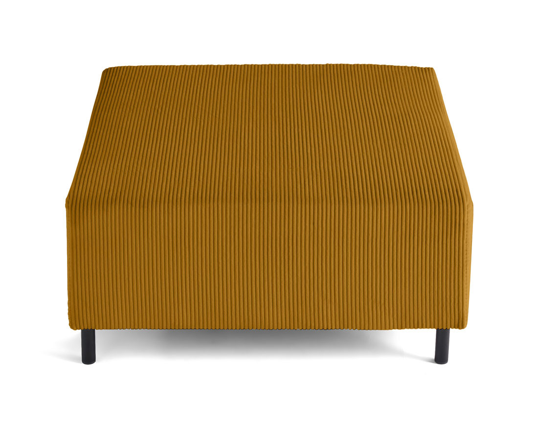 Pouf modulable en velours côtelé Edinburg