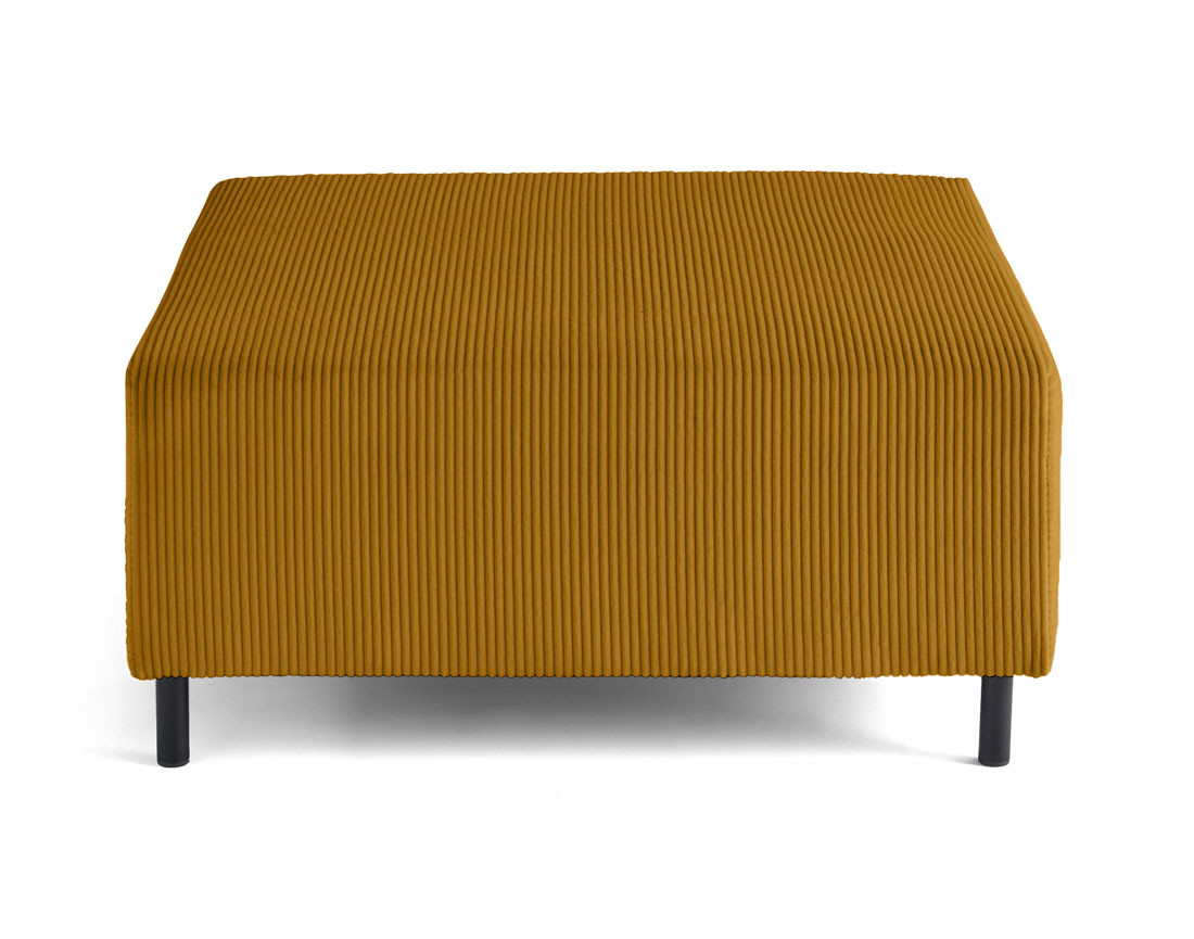 Pouf modulable en velours côtelé Edinburg