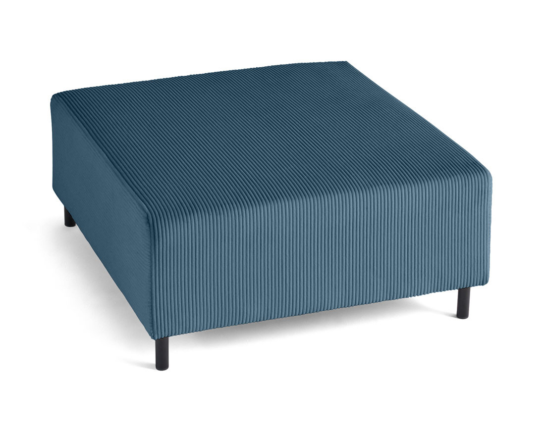 Pouf modulable en velours côtelé Edinburg