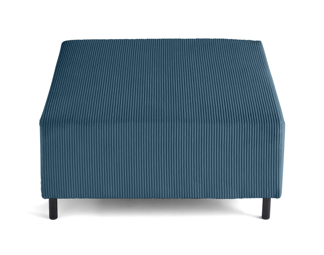 Pouf modulable en velours côtelé Edinburg