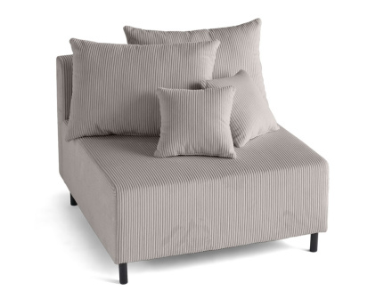 Edinburg - module d'assise sans accoudoirs - en velours côtelé Lisa Design