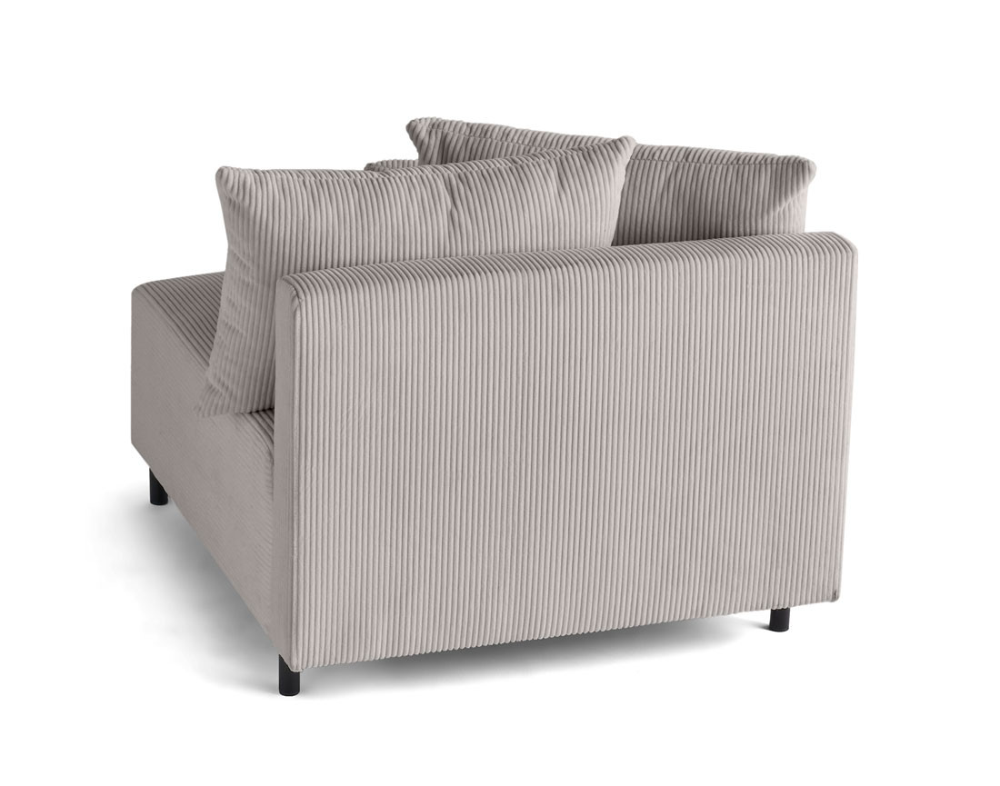 Module d'assise sans accoudoirs en velours côtelé Edinburg