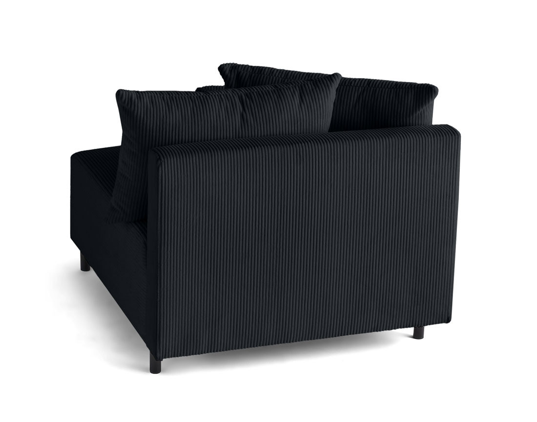 Module d'assise sans accoudoirs en velours côtelé Edinburg