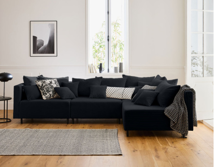 Edinburg - module d'assise sans accoudoirs - en velours côtelé Lisa Design