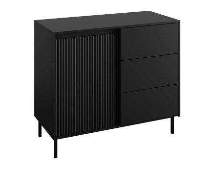 Buffet bas noir 103 cm Girona